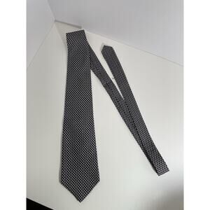 VINTAGE Polo Ralph Lauren Tie Navy Paisley Silk Hand Made in Italy 3.5" Wide